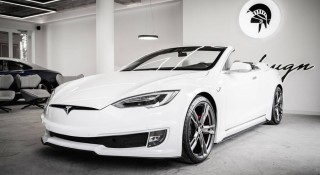 Tesla Model S biến hóa thành mui trần sang trọng đầy thu hút